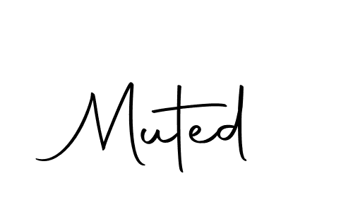 Make a beautiful signature design for name Muted. With this signature (Autography-DOLnW) style, you can create a handwritten signature for free. Muted signature style 10 images and pictures png
