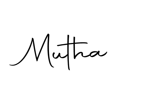 How to make Mutha signature? Autography-DOLnW is a professional autograph style. Create handwritten signature for Mutha name. Mutha signature style 10 images and pictures png