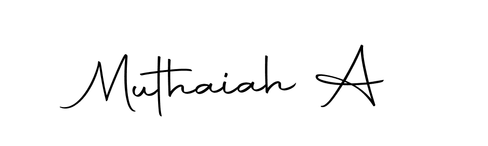 The best way (Autography-DOLnW) to make a short signature is to pick only two or three words in your name. The name Muthaiah A include a total of six letters. For converting this name. Muthaiah A signature style 10 images and pictures png