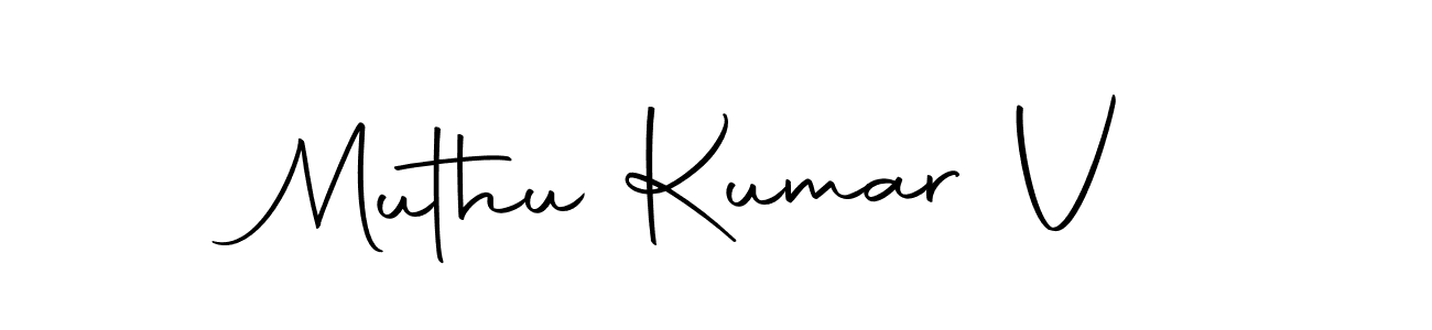 You can use this online signature creator to create a handwritten signature for the name Muthu Kumar V. This is the best online autograph maker. Muthu Kumar V signature style 10 images and pictures png