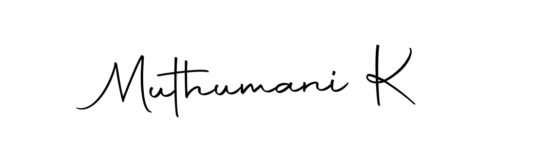 Use a signature maker to create a handwritten signature online. With this signature software, you can design (Autography-DOLnW) your own signature for name Muthumani K. Muthumani K signature style 10 images and pictures png