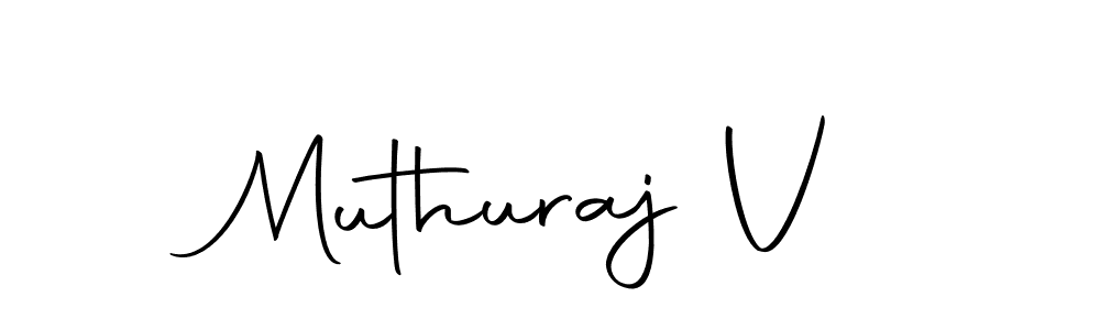 Design your own signature with our free online signature maker. With this signature software, you can create a handwritten (Autography-DOLnW) signature for name Muthuraj V. Muthuraj V signature style 10 images and pictures png