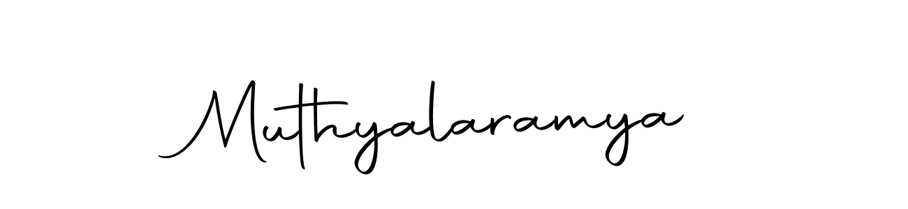 Design your own signature with our free online signature maker. With this signature software, you can create a handwritten (Autography-DOLnW) signature for name Muthyalaramya. Muthyalaramya signature style 10 images and pictures png