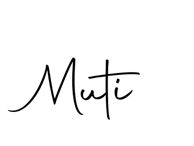 Use a signature maker to create a handwritten signature online. With this signature software, you can design (Autography-DOLnW) your own signature for name Muti. Muti signature style 10 images and pictures png