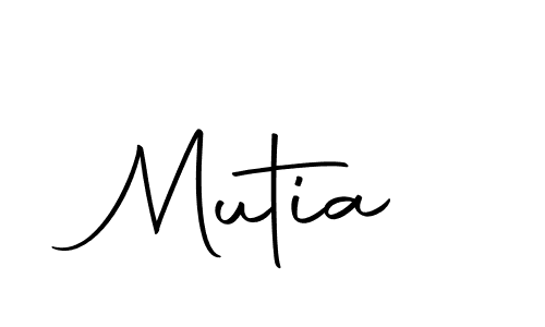 Make a beautiful signature design for name Mutia. With this signature (Autography-DOLnW) style, you can create a handwritten signature for free. Mutia signature style 10 images and pictures png