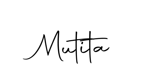 Mutita stylish signature style. Best Handwritten Sign (Autography-DOLnW) for my name. Handwritten Signature Collection Ideas for my name Mutita. Mutita signature style 10 images and pictures png