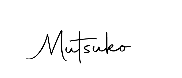 Make a beautiful signature design for name Mutsuko. With this signature (Autography-DOLnW) style, you can create a handwritten signature for free. Mutsuko signature style 10 images and pictures png