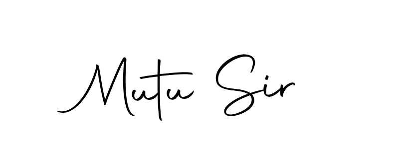 Make a beautiful signature design for name Mutu Sir. Use this online signature maker to create a handwritten signature for free. Mutu Sir signature style 10 images and pictures png