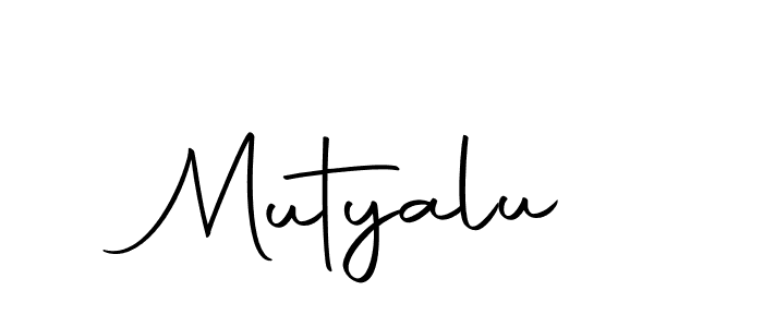 How to make Mutyalu name signature. Use Autography-DOLnW style for creating short signs online. This is the latest handwritten sign. Mutyalu signature style 10 images and pictures png