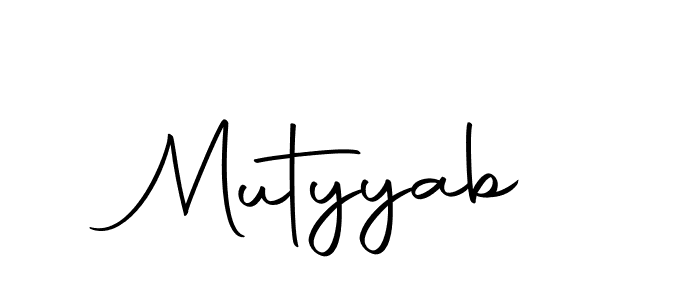 Make a beautiful signature design for name Mutyyab. Use this online signature maker to create a handwritten signature for free. Mutyyab signature style 10 images and pictures png
