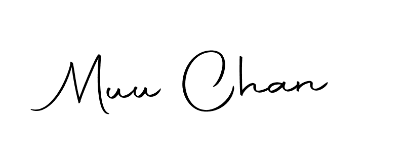 Make a beautiful signature design for name Muu Chan. Use this online signature maker to create a handwritten signature for free. Muu Chan signature style 10 images and pictures png