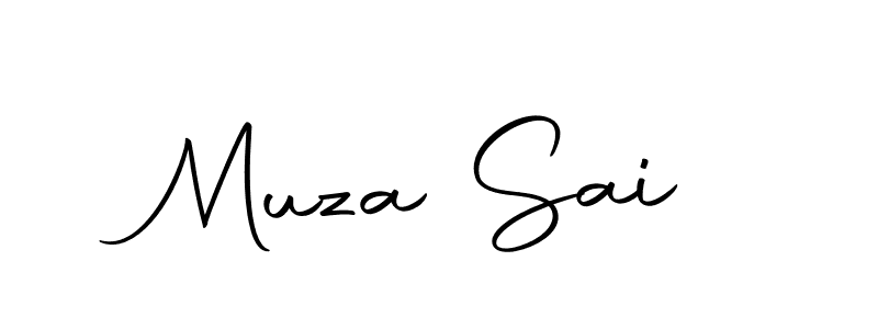 You should practise on your own different ways (Autography-DOLnW) to write your name (Muza Sai) in signature. don't let someone else do it for you. Muza Sai signature style 10 images and pictures png