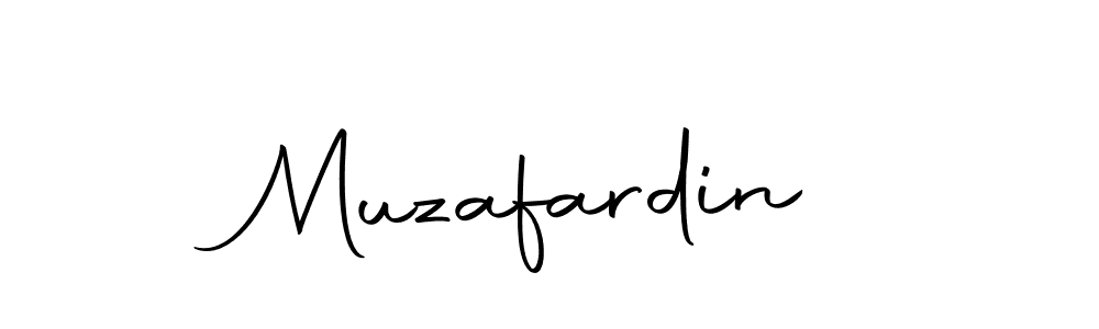 Design your own signature with our free online signature maker. With this signature software, you can create a handwritten (Autography-DOLnW) signature for name Muzafardin. Muzafardin signature style 10 images and pictures png