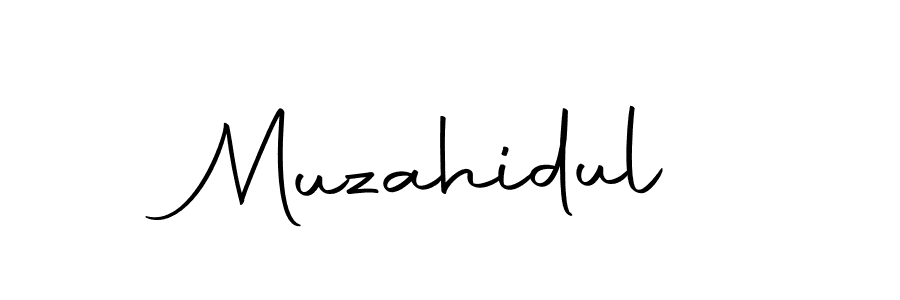 if you are searching for the best signature style for your name Muzahidul. so please give up your signature search. here we have designed multiple signature styles  using Autography-DOLnW. Muzahidul signature style 10 images and pictures png