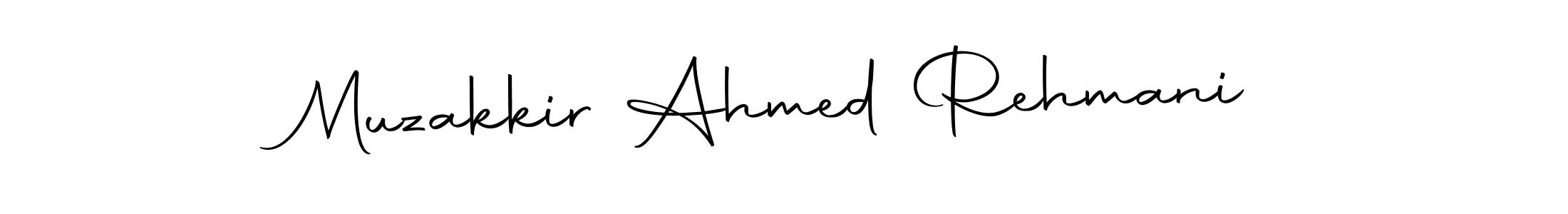 It looks lik you need a new signature style for name Muzakkir Ahmed Rehmani. Design unique handwritten (Autography-DOLnW) signature with our free signature maker in just a few clicks. Muzakkir Ahmed Rehmani signature style 10 images and pictures png
