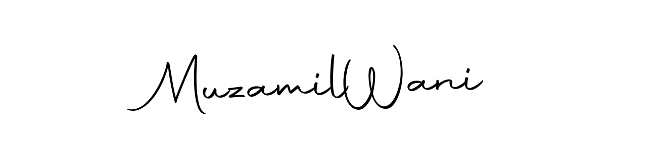 The best way (Autography-DOLnW) to make a short signature is to pick only two or three words in your name. The name Muzamil  Wani include a total of six letters. For converting this name. Muzamil  Wani signature style 10 images and pictures png