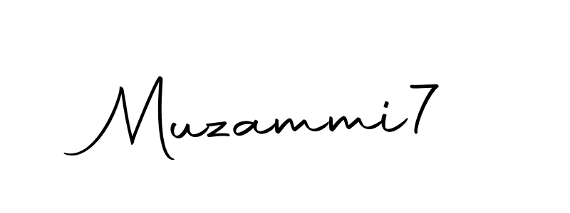 Muzammi7 stylish signature style. Best Handwritten Sign (Autography-DOLnW) for my name. Handwritten Signature Collection Ideas for my name Muzammi7. Muzammi7 signature style 10 images and pictures png