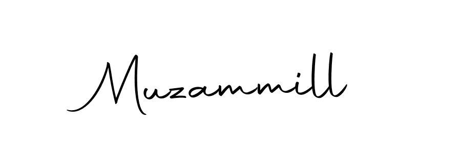 Design your own signature with our free online signature maker. With this signature software, you can create a handwritten (Autography-DOLnW) signature for name Muzammill. Muzammill signature style 10 images and pictures png