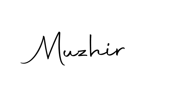 Design your own signature with our free online signature maker. With this signature software, you can create a handwritten (Autography-DOLnW) signature for name Muzhir. Muzhir signature style 10 images and pictures png