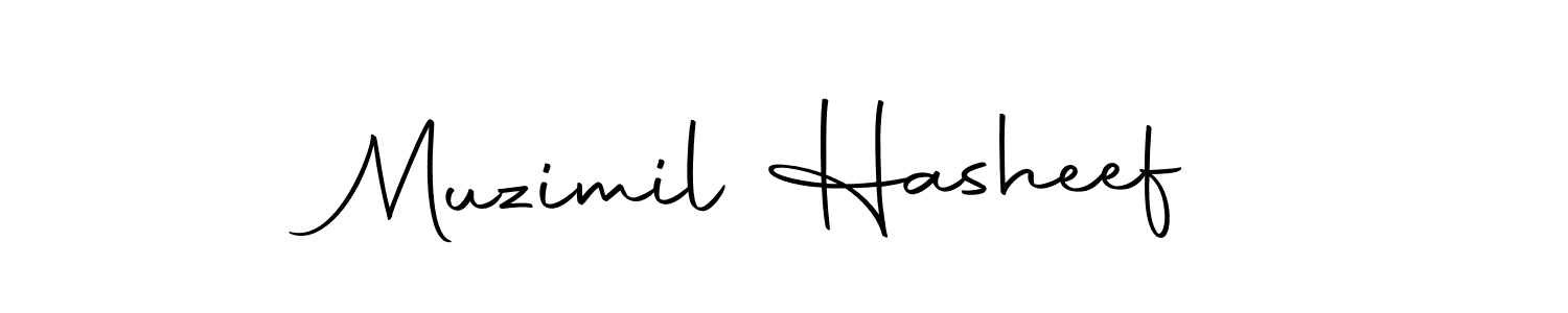 Make a beautiful signature design for name Muzimil Hasheef. With this signature (Autography-DOLnW) style, you can create a handwritten signature for free. Muzimil Hasheef signature style 10 images and pictures png