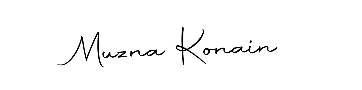 Design your own signature with our free online signature maker. With this signature software, you can create a handwritten (Autography-DOLnW) signature for name Muzna Konain. Muzna Konain signature style 10 images and pictures png
