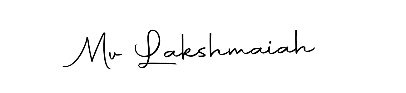 Similarly Autography-DOLnW is the best handwritten signature design. Signature creator online .You can use it as an online autograph creator for name Mv Lakshmaiah. Mv Lakshmaiah signature style 10 images and pictures png