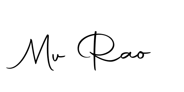 Make a beautiful signature design for name Mv Rao. Use this online signature maker to create a handwritten signature for free. Mv Rao signature style 10 images and pictures png