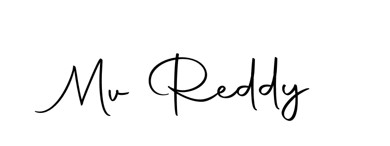 How to make Mv Reddy signature? Autography-DOLnW is a professional autograph style. Create handwritten signature for Mv Reddy name. Mv Reddy signature style 10 images and pictures png