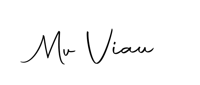 Mv Viau stylish signature style. Best Handwritten Sign (Autography-DOLnW) for my name. Handwritten Signature Collection Ideas for my name Mv Viau. Mv Viau signature style 10 images and pictures png