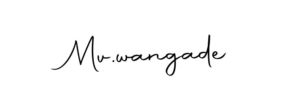 Use a signature maker to create a handwritten signature online. With this signature software, you can design (Autography-DOLnW) your own signature for name Mv.wangade. Mv.wangade signature style 10 images and pictures png