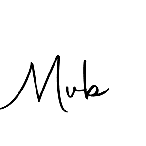 Create a beautiful signature design for name Mvb. With this signature (Autography-DOLnW) fonts, you can make a handwritten signature for free. Mvb signature style 10 images and pictures png