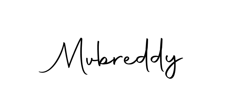 Design your own signature with our free online signature maker. With this signature software, you can create a handwritten (Autography-DOLnW) signature for name Mvbreddy. Mvbreddy signature style 10 images and pictures png