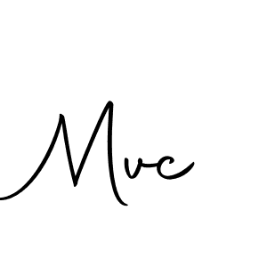 Design your own signature with our free online signature maker. With this signature software, you can create a handwritten (Autography-DOLnW) signature for name Mvc. Mvc signature style 10 images and pictures png