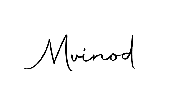 Design your own signature with our free online signature maker. With this signature software, you can create a handwritten (Autography-DOLnW) signature for name Mvinod. Mvinod signature style 10 images and pictures png