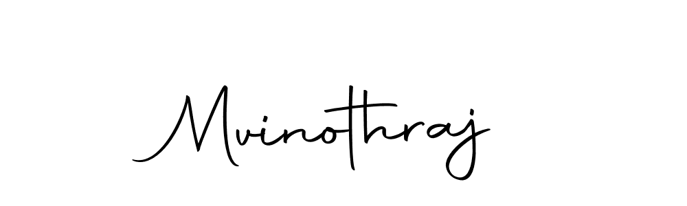 Mvinothraj stylish signature style. Best Handwritten Sign (Autography-DOLnW) for my name. Handwritten Signature Collection Ideas for my name Mvinothraj. Mvinothraj signature style 10 images and pictures png