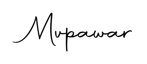 A stylish, flowing autograph style designed for name Mvpawar using Autography-DOLnW typography. Perfect for digital creative projects. Mvpawar signature style 10 images and pictures png