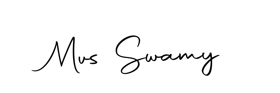 How to make Mvs Swamy name signature. Use Autography-DOLnW style for creating short signs online. This is the latest handwritten sign. Mvs Swamy signature style 10 images and pictures png