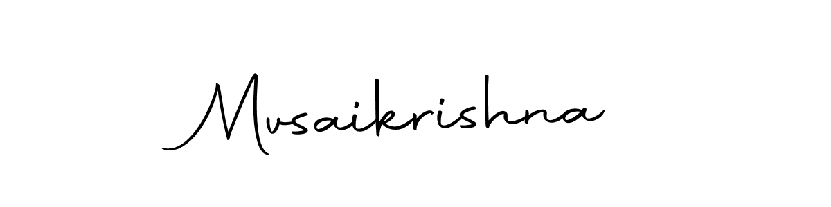 Make a beautiful signature design for name Mvsaikrishna. Use this online signature maker to create a handwritten signature for free. Mvsaikrishna signature style 10 images and pictures png