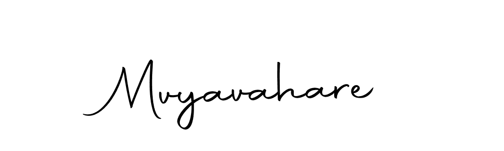 Make a beautiful signature design for name Mvyavahare. With this signature (Autography-DOLnW) style, you can create a handwritten signature for free. Mvyavahare signature style 10 images and pictures png