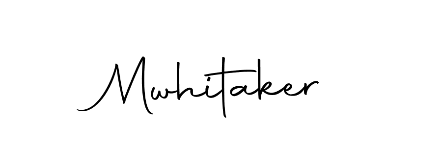 Mwhitaker stylish signature style. Best Handwritten Sign (Autography-DOLnW) for my name. Handwritten Signature Collection Ideas for my name Mwhitaker. Mwhitaker signature style 10 images and pictures png