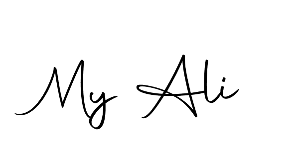 My Ali stylish signature style. Best Handwritten Sign (Autography-DOLnW) for my name. Handwritten Signature Collection Ideas for my name My Ali. My Ali signature style 10 images and pictures png