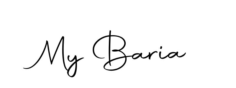 Make a beautiful signature design for name My Baria. With this signature (Autography-DOLnW) style, you can create a handwritten signature for free. My Baria signature style 10 images and pictures png