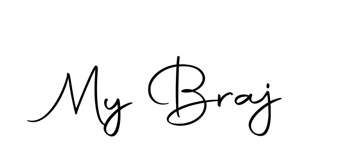 Make a beautiful signature design for name My Braj. With this signature (Autography-DOLnW) style, you can create a handwritten signature for free. My Braj signature style 10 images and pictures png