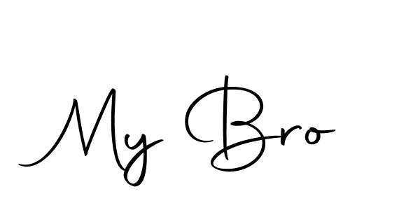 Design your own signature with our free online signature maker. With this signature software, you can create a handwritten (Autography-DOLnW) signature for name My Bro. My Bro signature style 10 images and pictures png