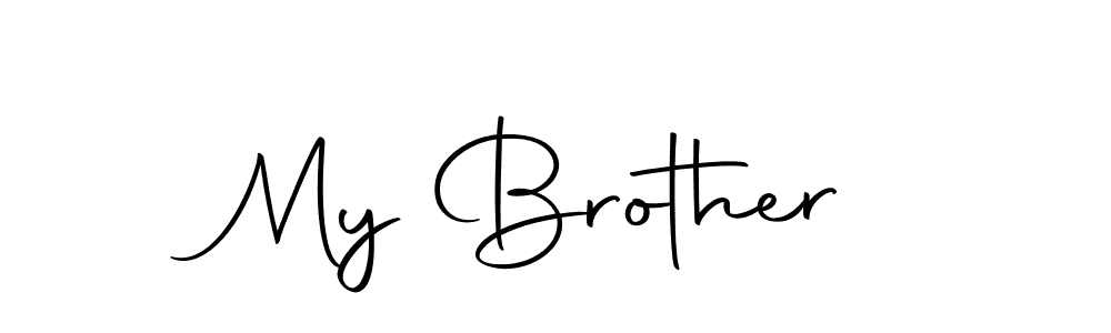 Make a beautiful signature design for name My Brother. Use this online signature maker to create a handwritten signature for free. My Brother signature style 10 images and pictures png