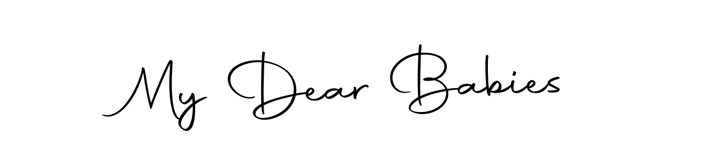 Use a signature maker to create a handwritten signature online. With this signature software, you can design (Autography-DOLnW) your own signature for name My Dear Babies. My Dear Babies signature style 10 images and pictures png