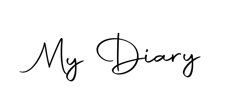 How to make My Diary name signature. Use Autography-DOLnW style for creating short signs online. This is the latest handwritten sign. My Diary signature style 10 images and pictures png