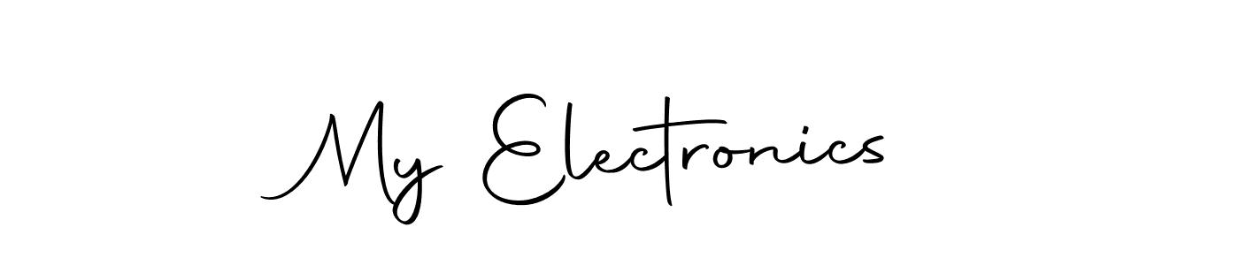 It looks lik you need a new signature style for name My Electronics. Design unique handwritten (Autography-DOLnW) signature with our free signature maker in just a few clicks. My Electronics signature style 10 images and pictures png