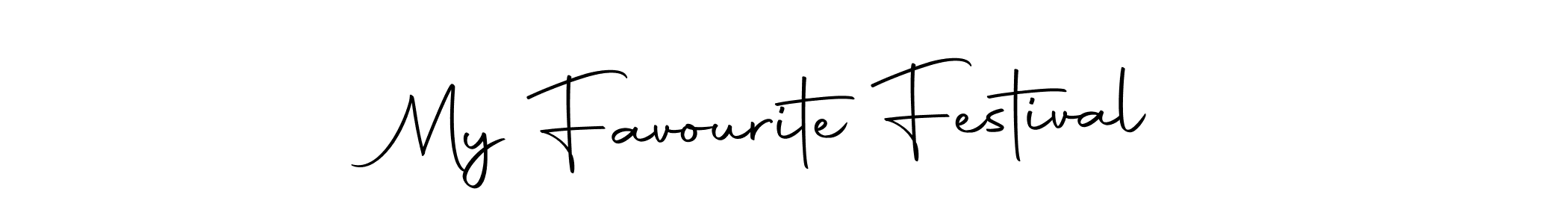 Create a beautiful signature design for name My Favourite Festival. With this signature (Autography-DOLnW) fonts, you can make a handwritten signature for free. My Favourite Festival signature style 10 images and pictures png