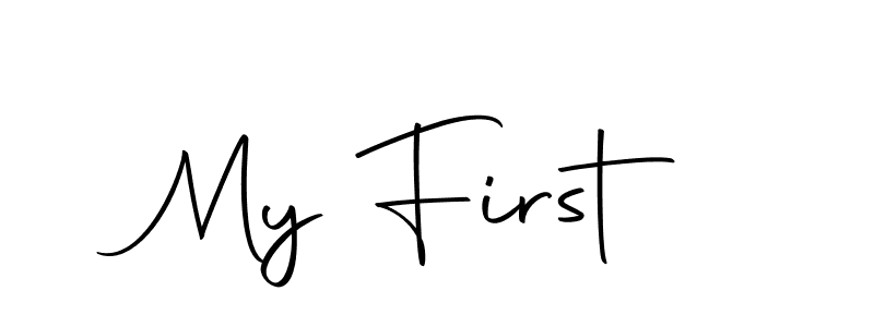 You should practise on your own different ways (Autography-DOLnW) to write your name (My First) in signature. don't let someone else do it for you. My First signature style 10 images and pictures png